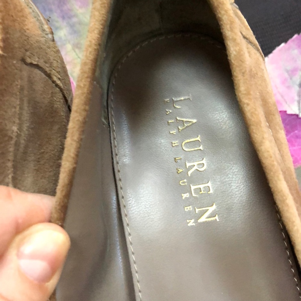 RALPH LAUREN Suede Pump Loafers - Picture 9 of 10
